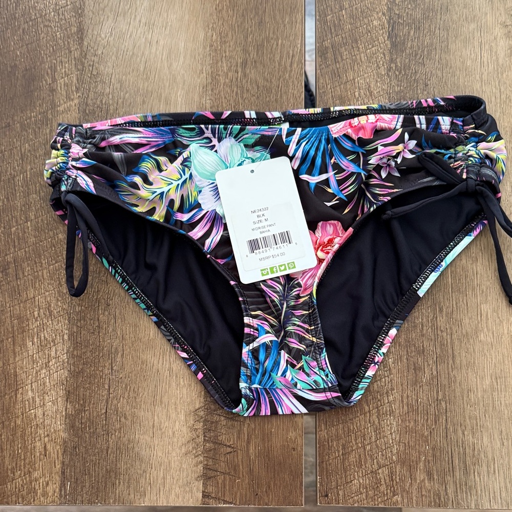 Next Floral Black Women's Swim Bottoms